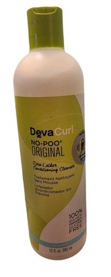 DevaCurl No-Poo Original Zero Lather Conditioning Cleanser Shampoo 12 oz.