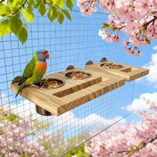 Bird Perch Feeding Cup Birdcage Bowl Accessory Pet Stainless Steel Cup for Bird