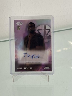2025 Topps Chrome Star Wars Wendle Auto #A-TAD Tunde Adebimpe