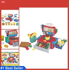 Kids Cash Register Toy 11 Grocery Store Accessories Scanner Play Dough Colors