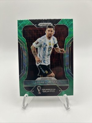 2022 Panini Prizm World Cup Qatar - Lionel Messi #7 Green Wave Prizm
