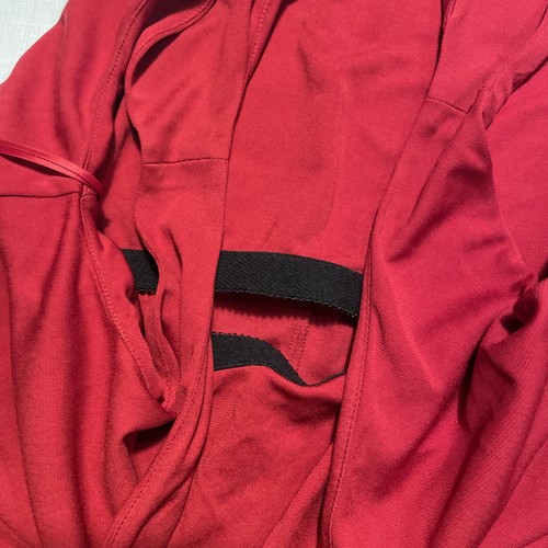 Lauren Ralph Lauren Midikleid rot V-Ausschnitt Drop Waist Plissee Damen Gr. XL neu - Bild 11 von 13