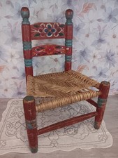 Vintage Folk Art Hand Painted Childs/Doll Cha...