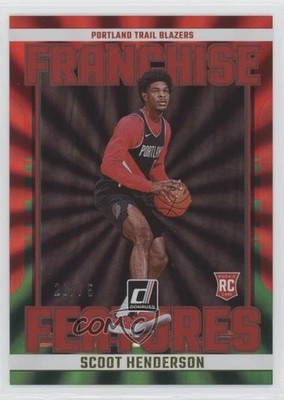 2023 Panini Donruss Holo Red & Green Laser 26/75 Scoot Henderson Rookie RC 11y2