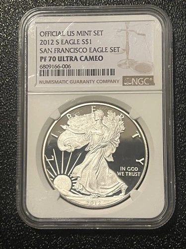 2012 U.S. Mint Proof American Silver Eagle $1 Coin NGC PF70 Ultra Cameo 1oz