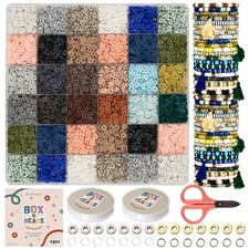 Box-O-Beads Clay Beads Bracelet Making Kit with 6000 Pieces - Premium Friends...