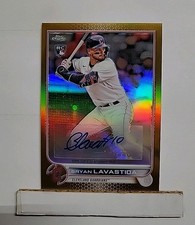 2022 Topps Chrome Bryan Lavastida #AC-BL Gold Refractor Rookie Auto #'d 01/50 R1