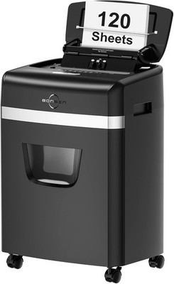 Bonsen S3110 120-Sheet Micro-Cut Auto-Feed Shredder P-4