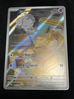 Pokemon Espurr IR Illustration Rare Full Art Near Mint Perfect Order 095/088