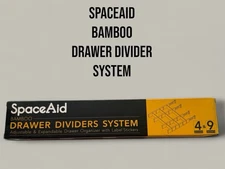 SpaceAid Bamboo Drawer Dividers with Inserts, Kitchen Adjustable Organizers