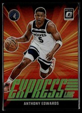 2024-25 Donruss Optic #7 Anthony Edwards Express Lane Lime Green #/199