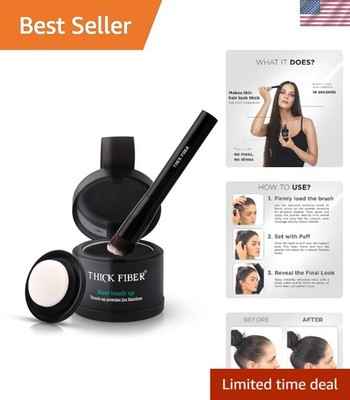 Black Root Touch Up Powder: Temporary Hair Loss Concealer for All Hair Types