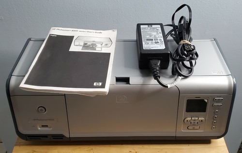 HP Photosmart 8050 Digital Photo Inkjet Printer with Power Adapter and  Manual | eBay