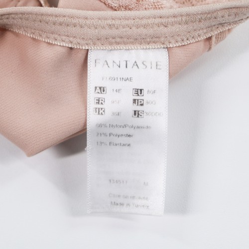 Fantasie Bra Size 36DDD 6911 Envisage Side Support Underwire Beige Unlined Lace - Picture 6 of 6