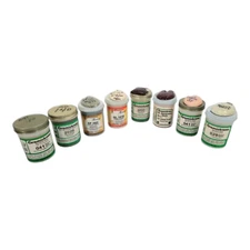 Vintage American Beauty & Ceramichrome Speckled Gloss Glaze Lot of 8 Bottles 4oz