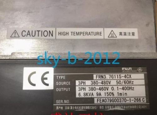 1 PCS Fuji FRN3.7G11S-4CX variable speed drive G11 series In good condition - Picture 2 of 4