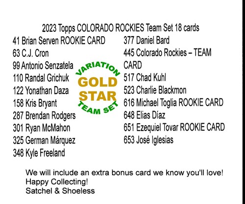 2023 Topps Baseball Series 1 & 2 - Base & GOLD STAR Team Sets Pick Your Team - Picture 40 of 124