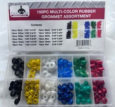 150pc Goliath Industrial Multi-Color Rubber Grommet Assortment Kit - MCRG150