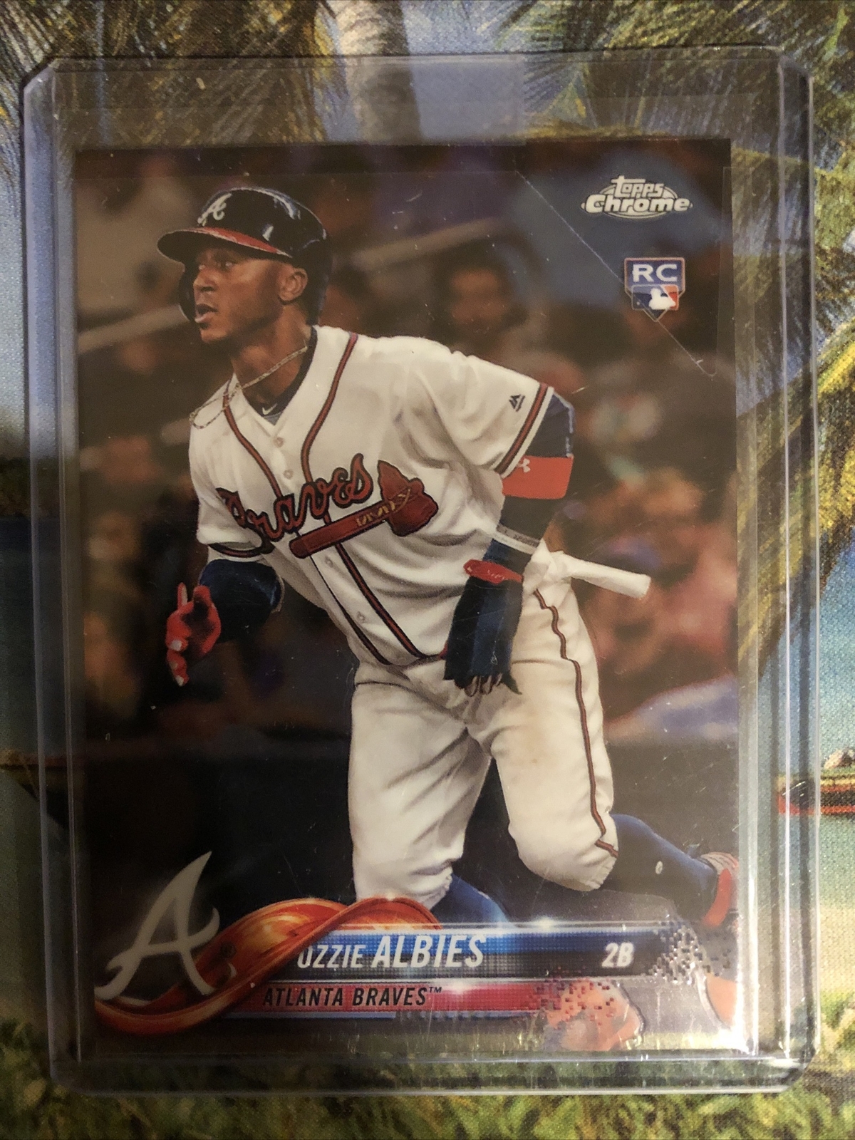 F66200  2018 Topps Chrome #72 Ozzie Albies RC BRAVES