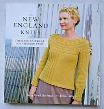 New England Knits Knitting Pattern Book Women's Sweaters