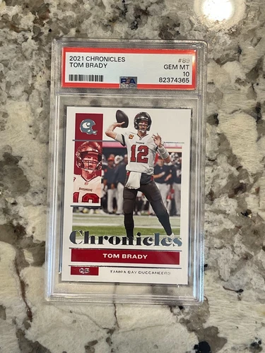 2021 Chronicles Tom Brady PSA 10