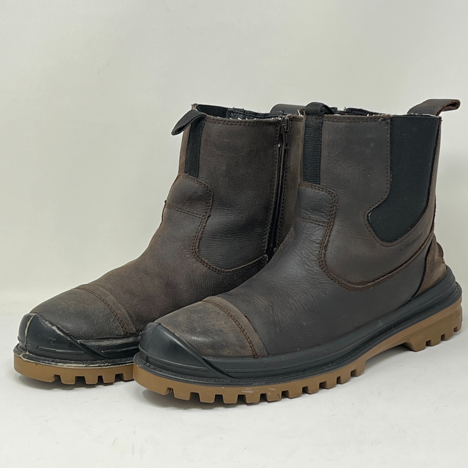 SALOMON Kamik Uomo 12 Stivali da Neve Invernali Marrone Grifone 200g Isolati Impermeabili