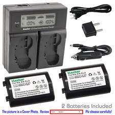 Kastar Battery LCD Dual Fast Charger for Nikon EN-EL4 MH21 MH-22 Nikon Camera D3
