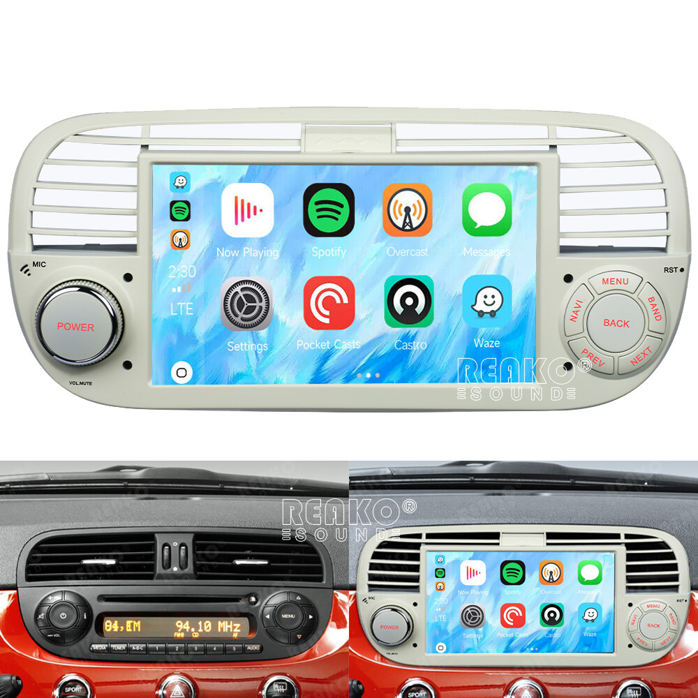 Autoradio Android Per Fiat 500 2007-2015 - Stereo 7 Pollici Con GPS, Bluetooth, WiFi E RetroCamera - Foto 13