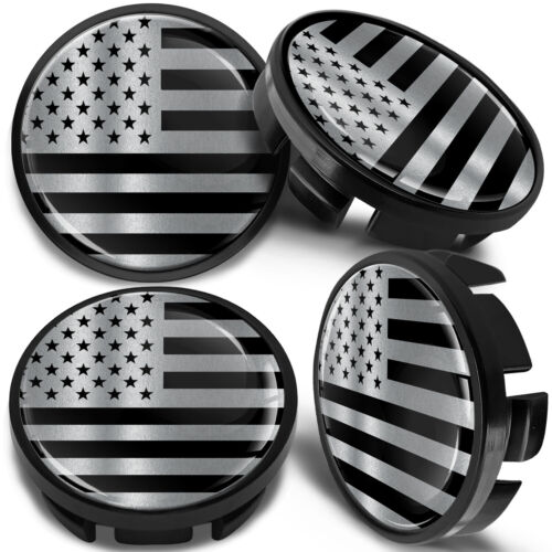 4 x  Compatible with VW Wheel Center Caps Hubcaps 65mm 3B7601 171 USA Flag CV 16 - Picture 1 of 6