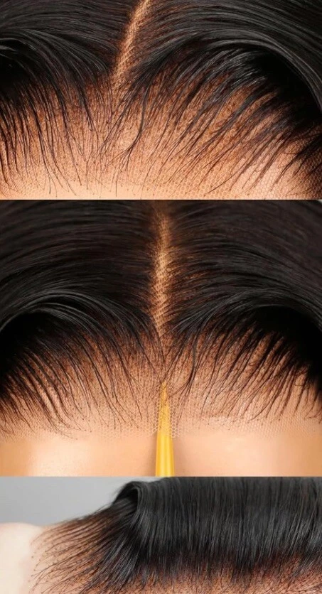 Pelucas delanteras de encaje de 22 pulgadas peluca frontal de encaje peluca ondulada de playa pelucas onduladas sueltas Foto 3 de 3