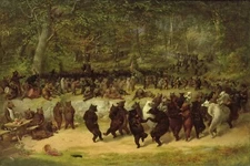 William Holbrook Beard : The Bear Dance : 1870 : Archival Quality Art Print