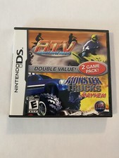 ATV: Thunder Ridge Riders/Monster Trucks Mayhem (Nintendo DS, 2007) CiB Tested