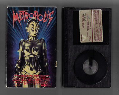 Metropolis Betamax Tape Vestron Video 1984 BETA Giorgio Moroder
