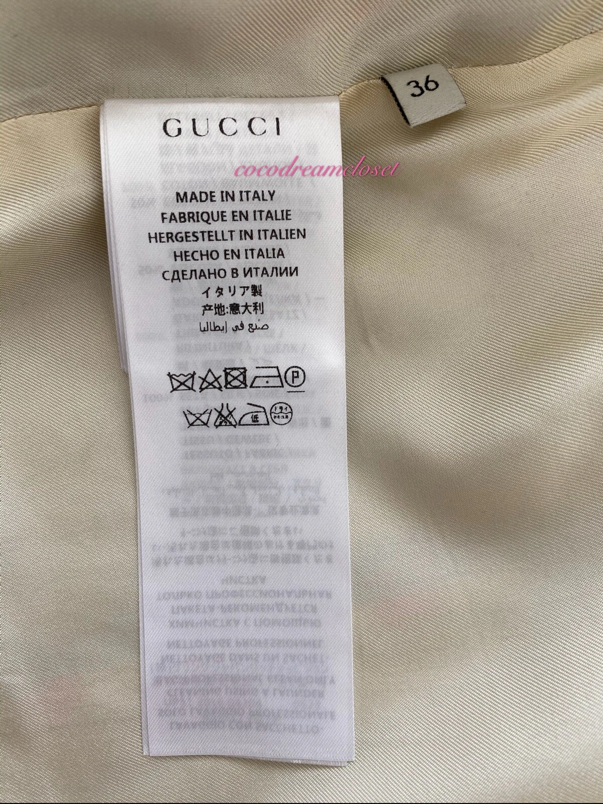 GUCCI 2017 GIACCA CON BOTTONI FLOREALE PERLA RUNWAY PRIMAVERA 36