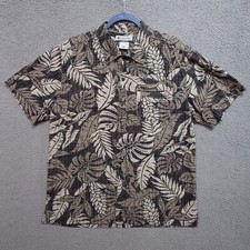 Columbia Shirt Mens M Floral Hawaiian Tropical Short Sleeve Button Up Outdoors