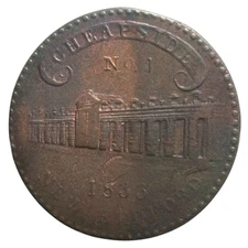 New Bedford, 1833 Mass Francis L. Brigham Cheapside Hard Times Token