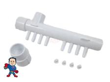 Hot Tub Spa Air Manifold Part 1" Slip X 1" Spigot X (8) 3/8" Barbs Video How To
