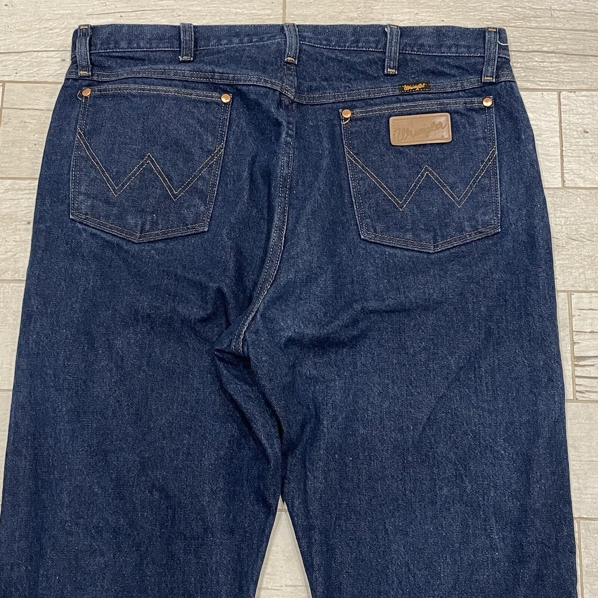 Wrangler Jeans Mens 36x36* Blue Cowboy Cut Straight Denim Work