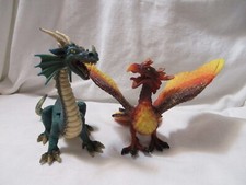 Schleich Knights or Elven 2004 Phoenix Fire Dragon Gold Glitter retired Germany