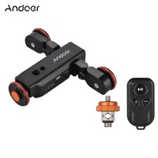 Andoer Wireless Video Camera Dolly 3-Speed Motorized Electric Track Slider Dolly