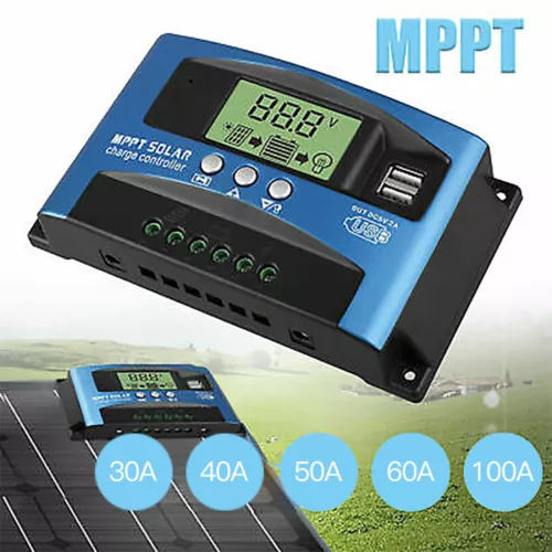 Solar Panel Regulator Charge Controller 12V/24V Auto Focus Tracking MPPT PWM - Picture 8 of 55