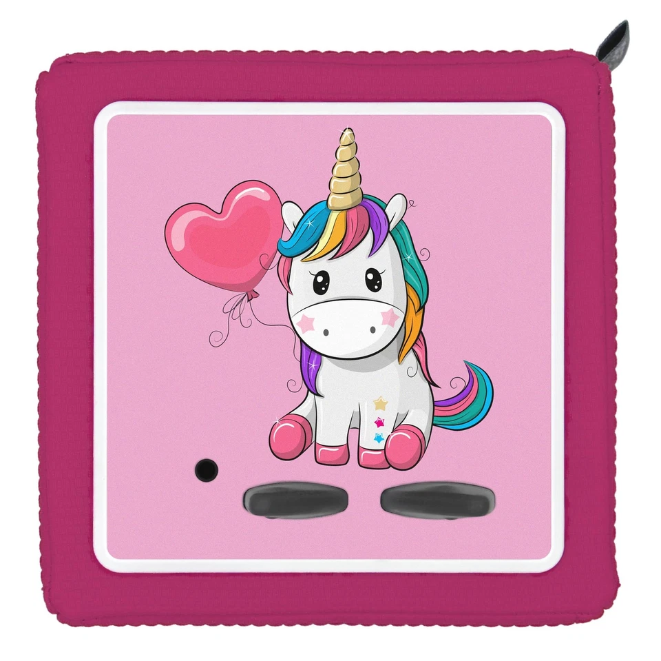 Punalu Schutzfolie für Toniebox, Einhorn mit Herz Luftballon, Dekofolie selbstkl