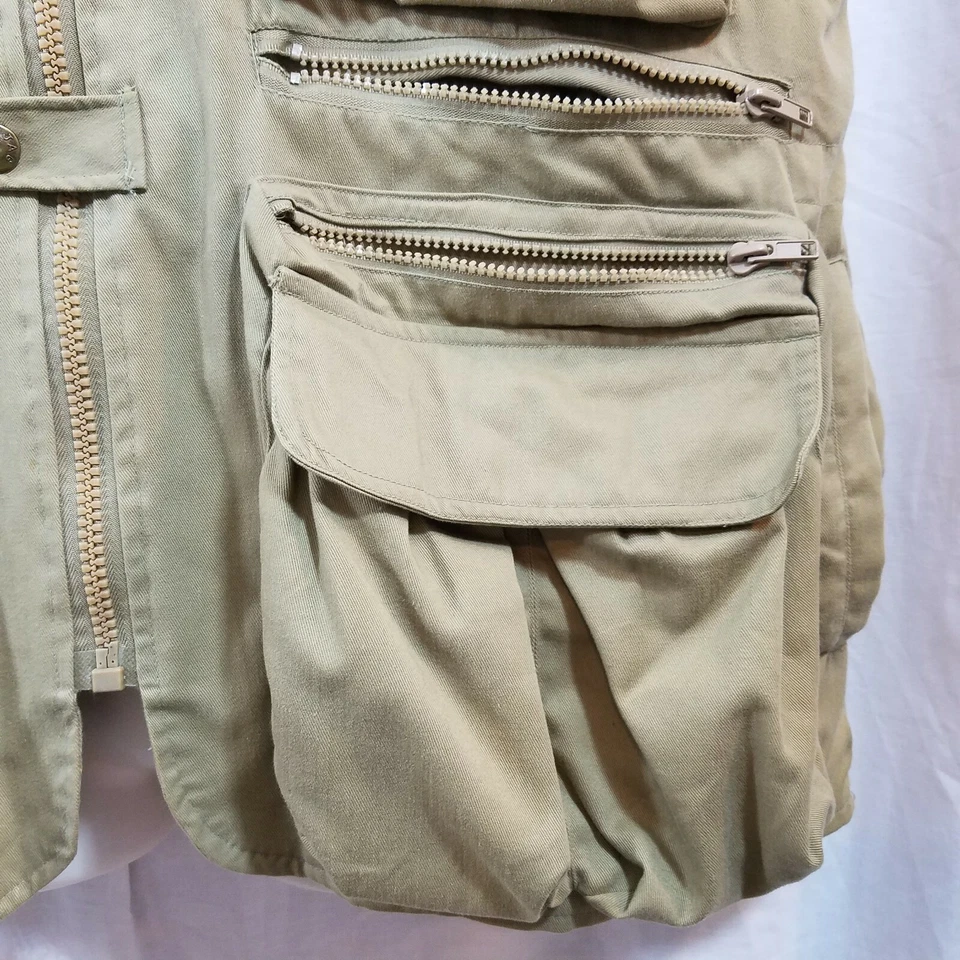 STRATOJAC мужской средний рыбалки охоты фото жилет хаки фланели с подкладкой 12 + карманы - Изображение 4 из 4