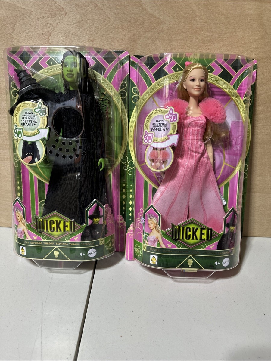 Mattel Wicked Movie Glinda Elphaba Dolls MISPRINT ERROR WEBSITE
