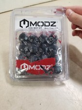 Pack of 16 - MODZ Golf Cart Lug Nuts - Metric - Black