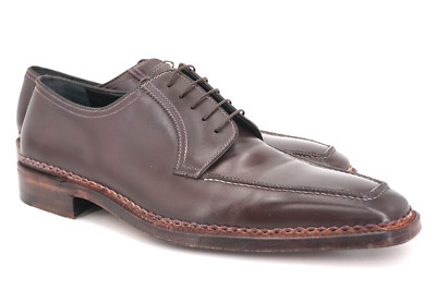 WORN 15x | $1895 AMEDEO TESTONI 11 G 12 APRON  STITCH DERBY NORVEGESE HANDMADE