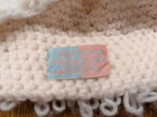 Vintage Baby Girl Baby Togs Hat Pink and White - Picture 4 of 6