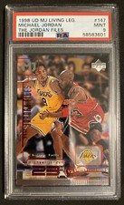 1998 Upper Deck #147 The MICHAEL JORDAN Files vs KOBE BRYANT PSA 9 MINT Low Pop
