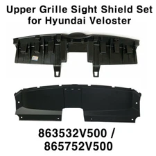 OEM Radiator Upper Grille Sight Shield 2sets for Hyundai Veloster Turbo 13-17