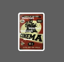 Cinema Sticker Movies Retro Waterproof NEW